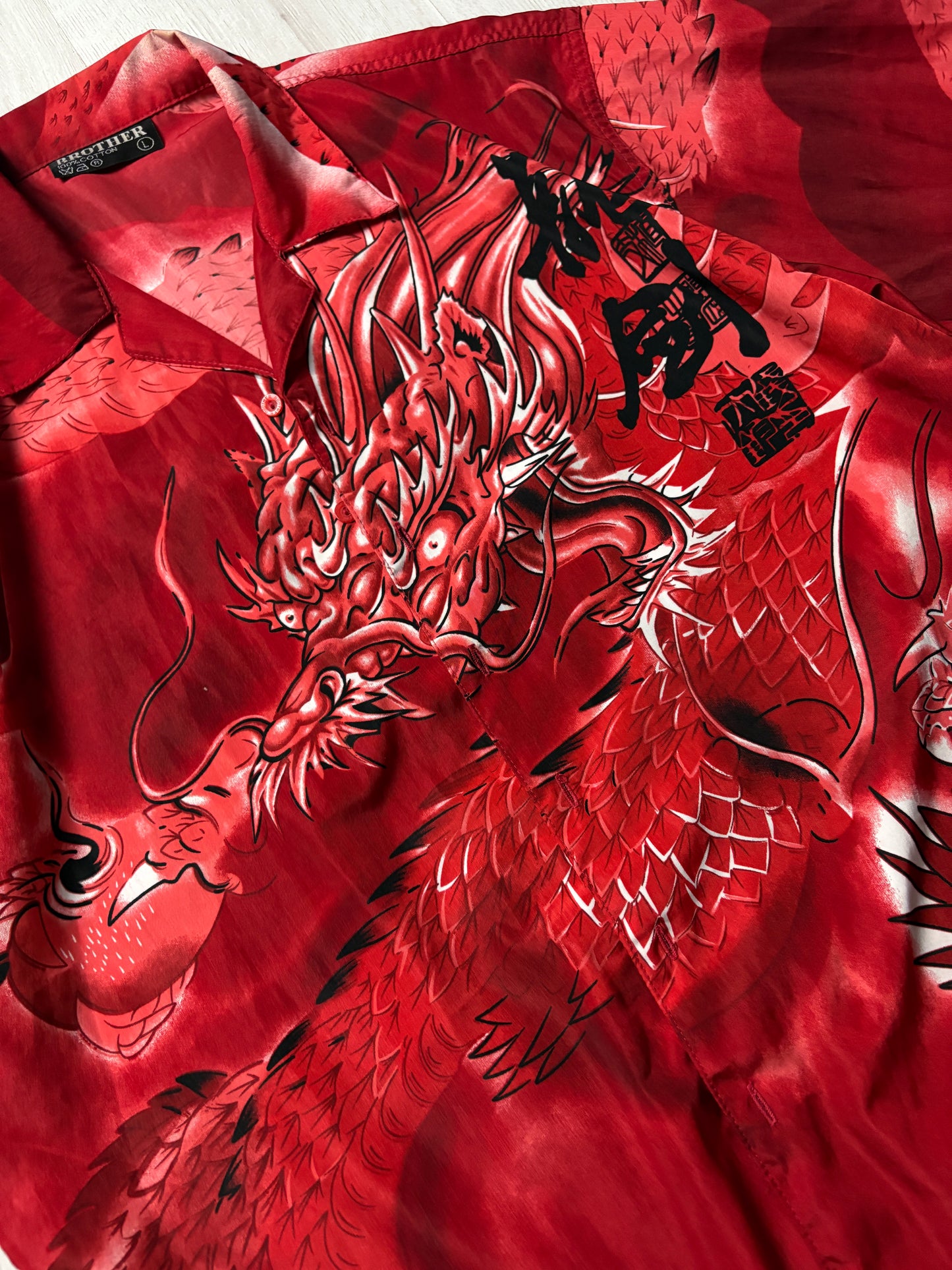 Dragon Blouse – Vintage – Large