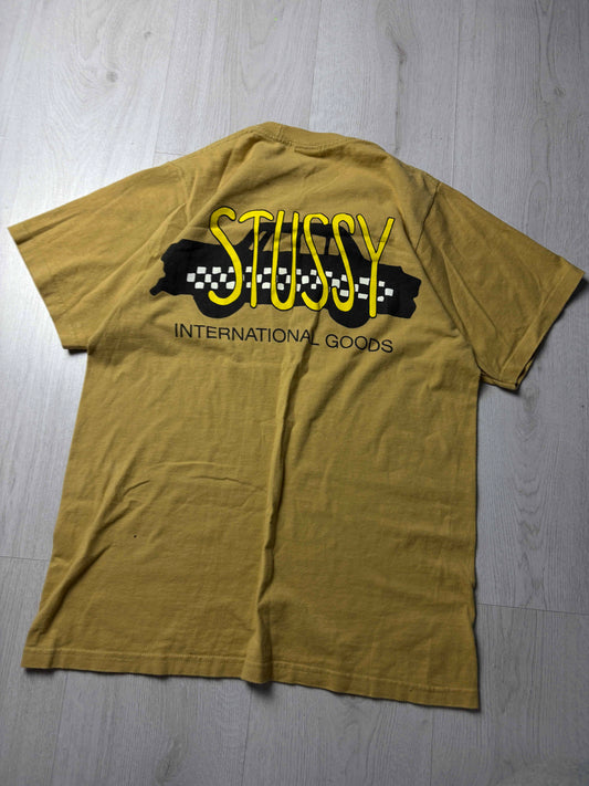 Stüssy T-shirt – Mosterdgeel – Small