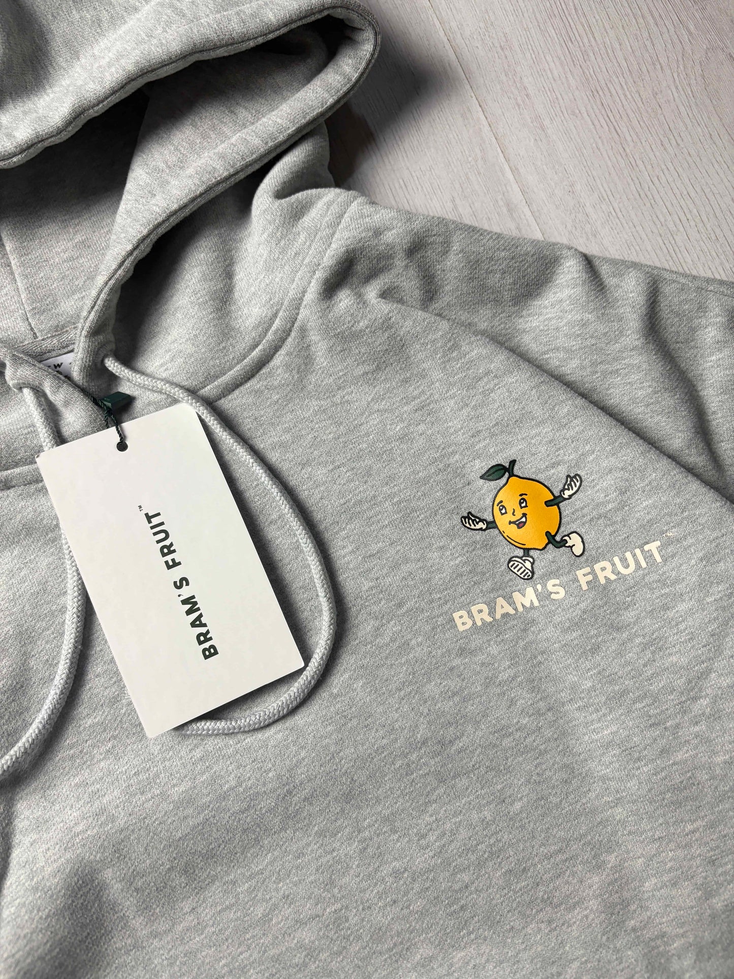 π Brams Fruit Lemon Hoodie Grijs β Nieuwstaat β Meerdere Maten Beschikbaar