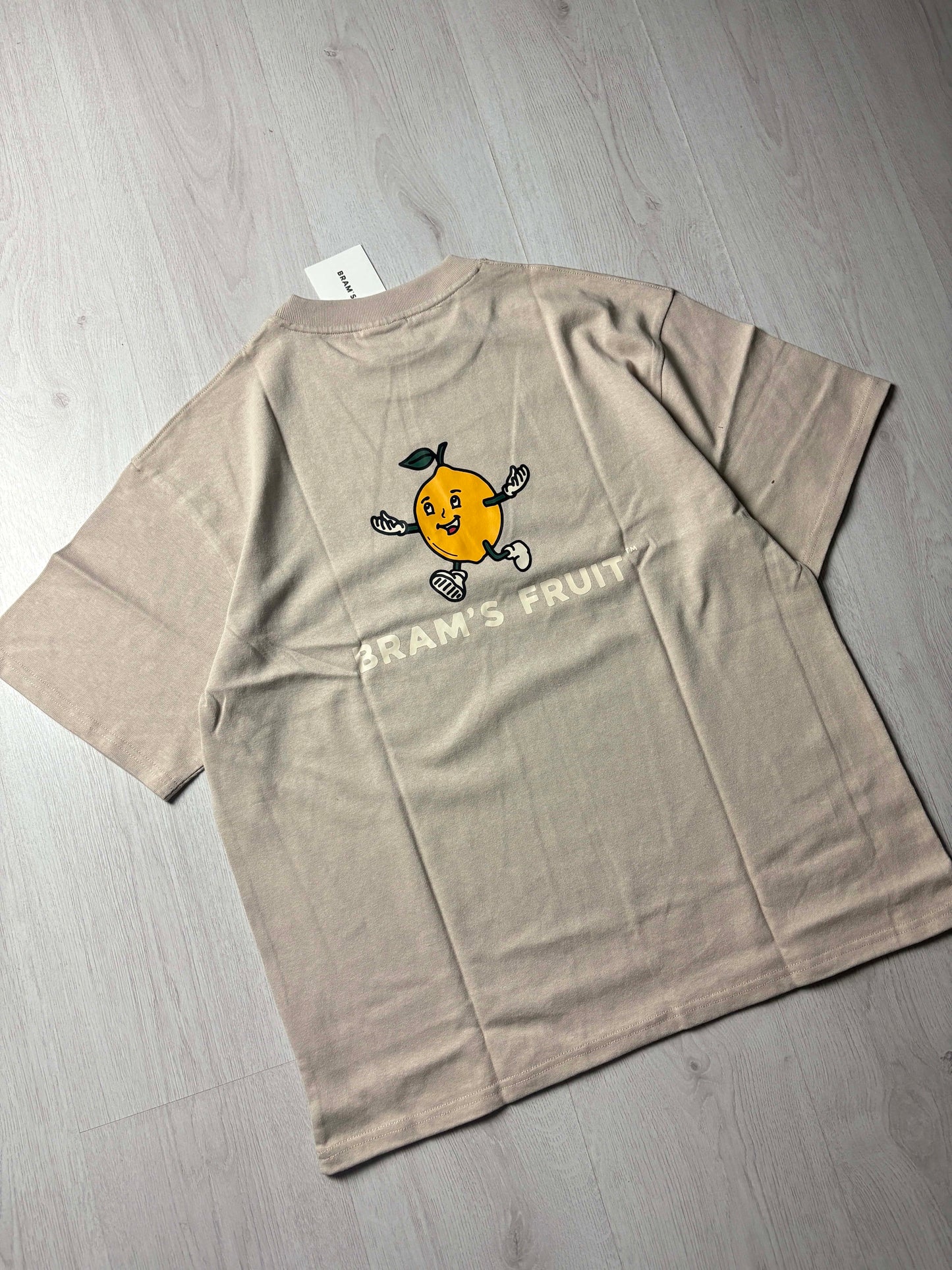π Brams Fruit Big Lemon T-Shirt Khaki β Maat L β Nieuwstaat
