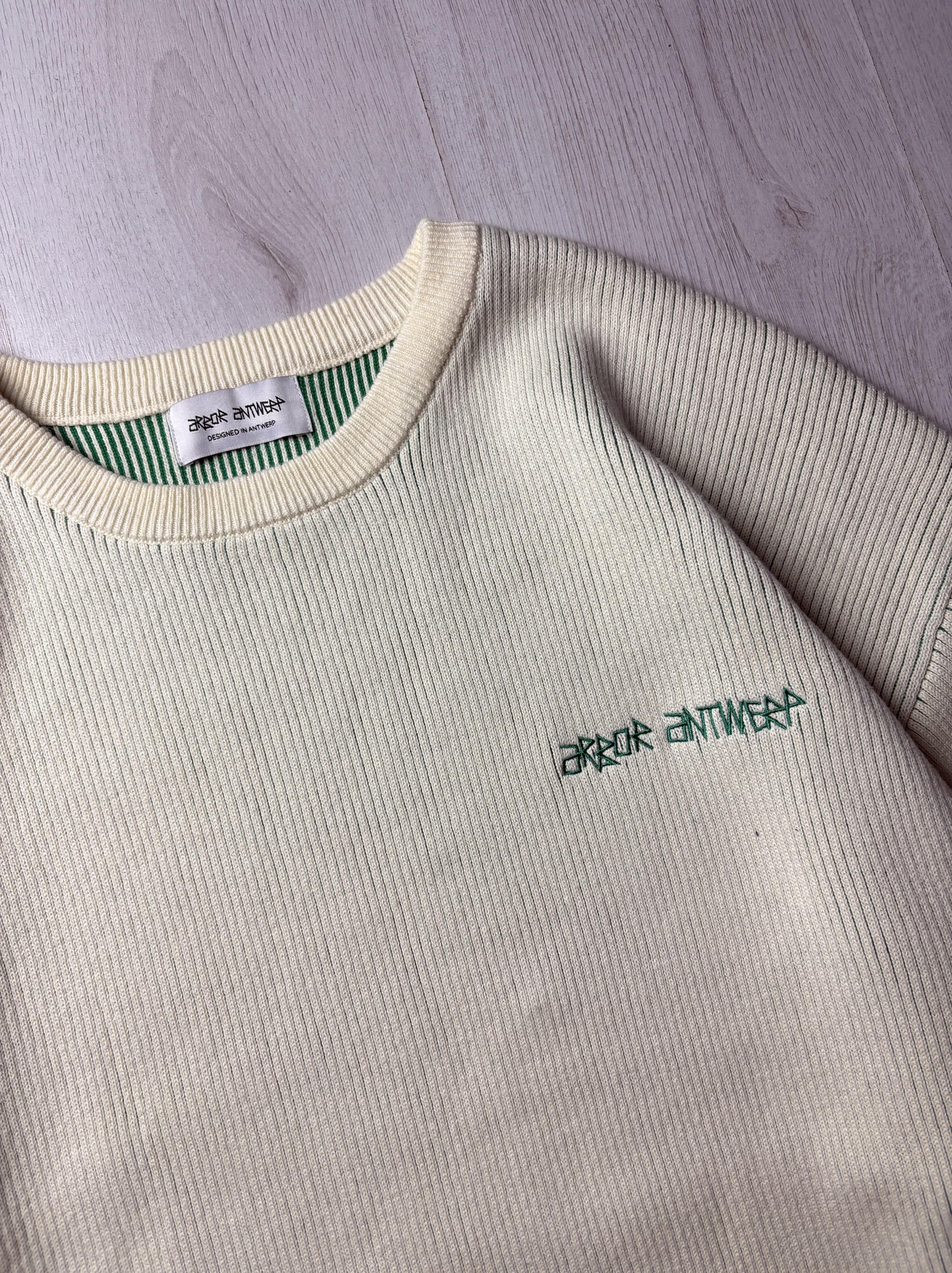 Arbor Antwerp Knitted Sweater - Creme - Large