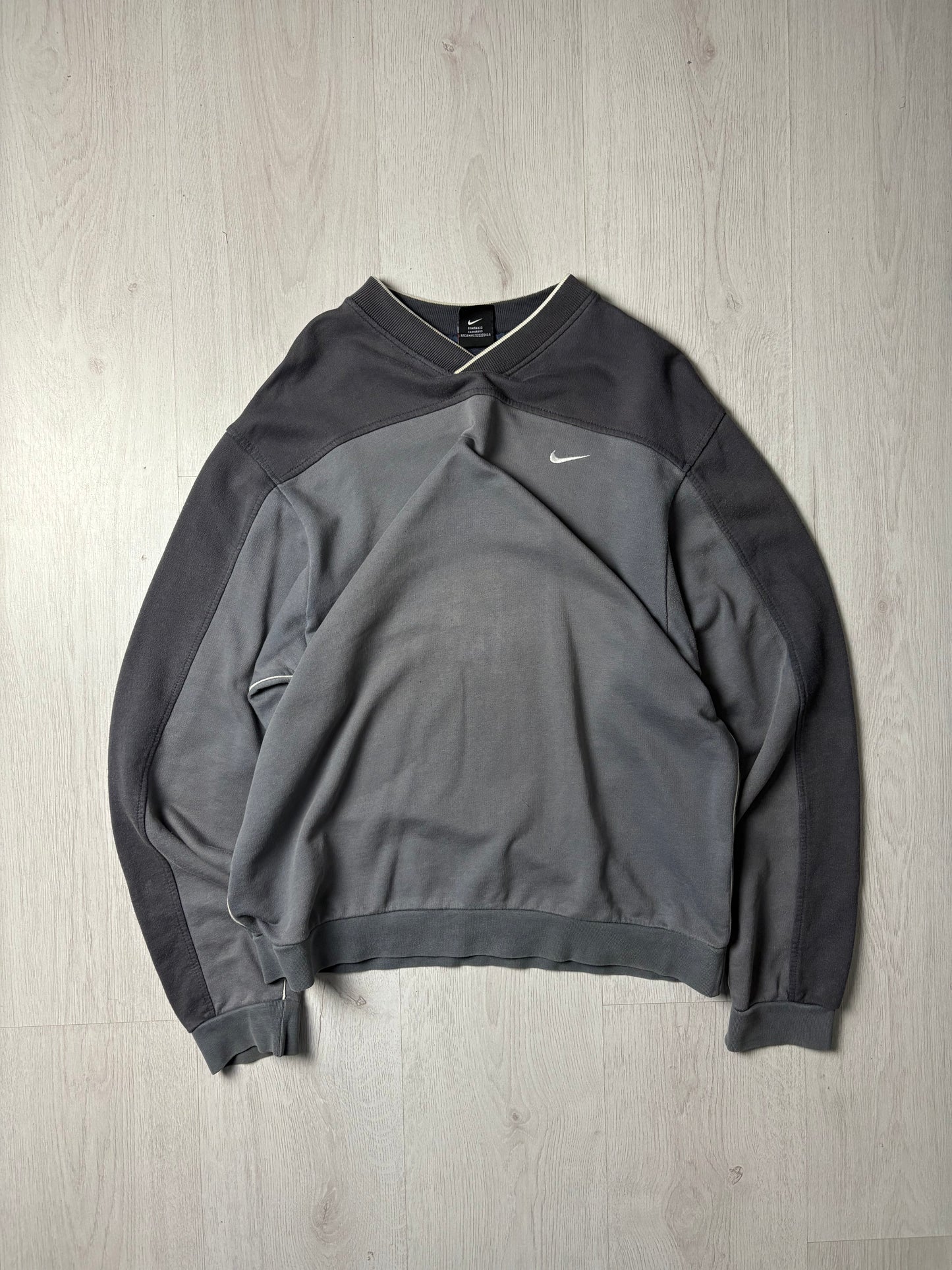 Nike V-hals Sweater – Zwart/Grijs – Small
