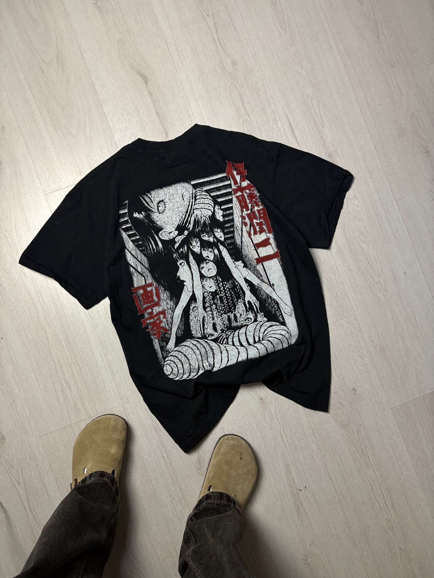 Junji Ito - T-Shirt - Zwart - Large