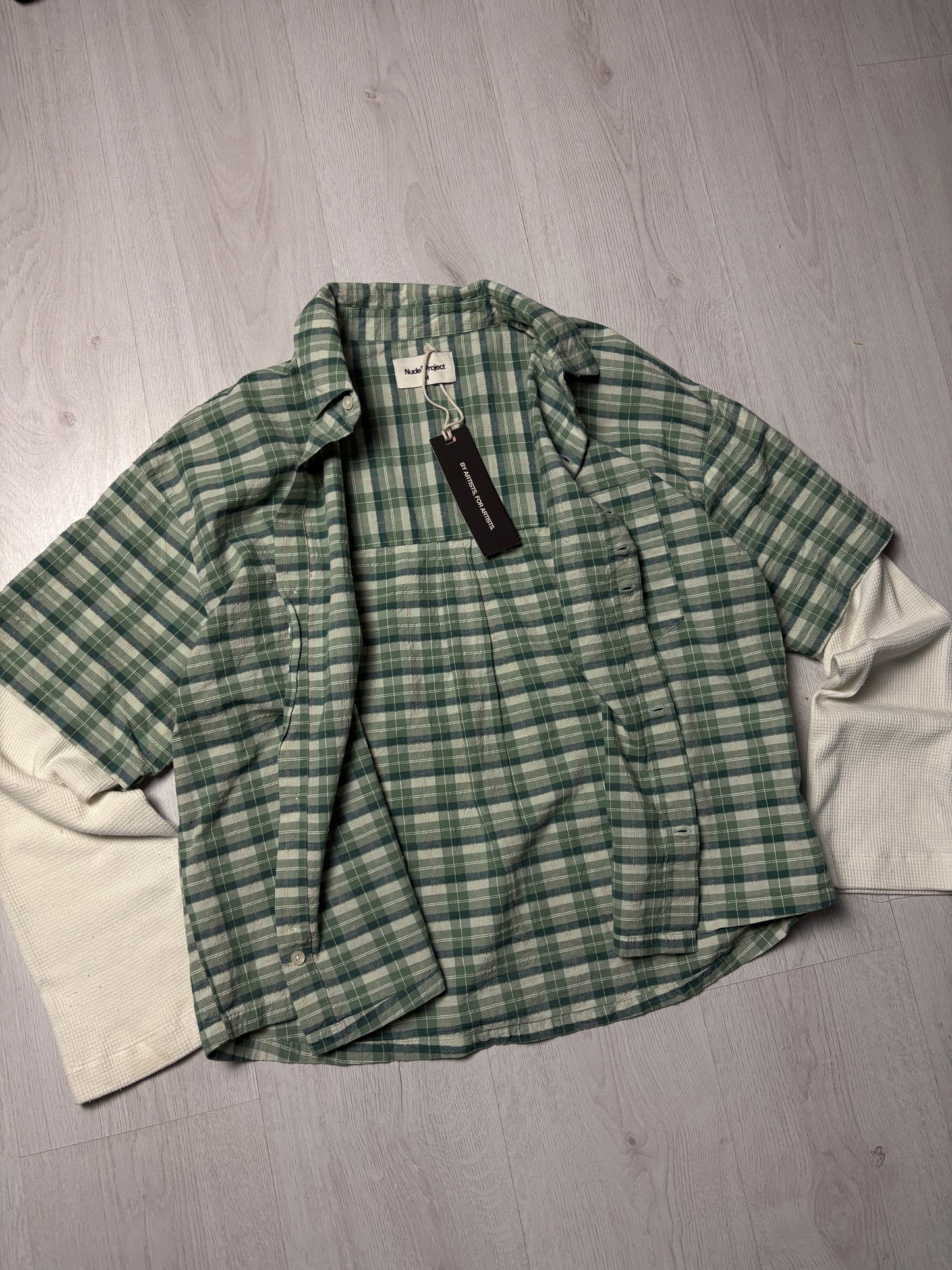 Nude Project Overshirt - Groen - Medium