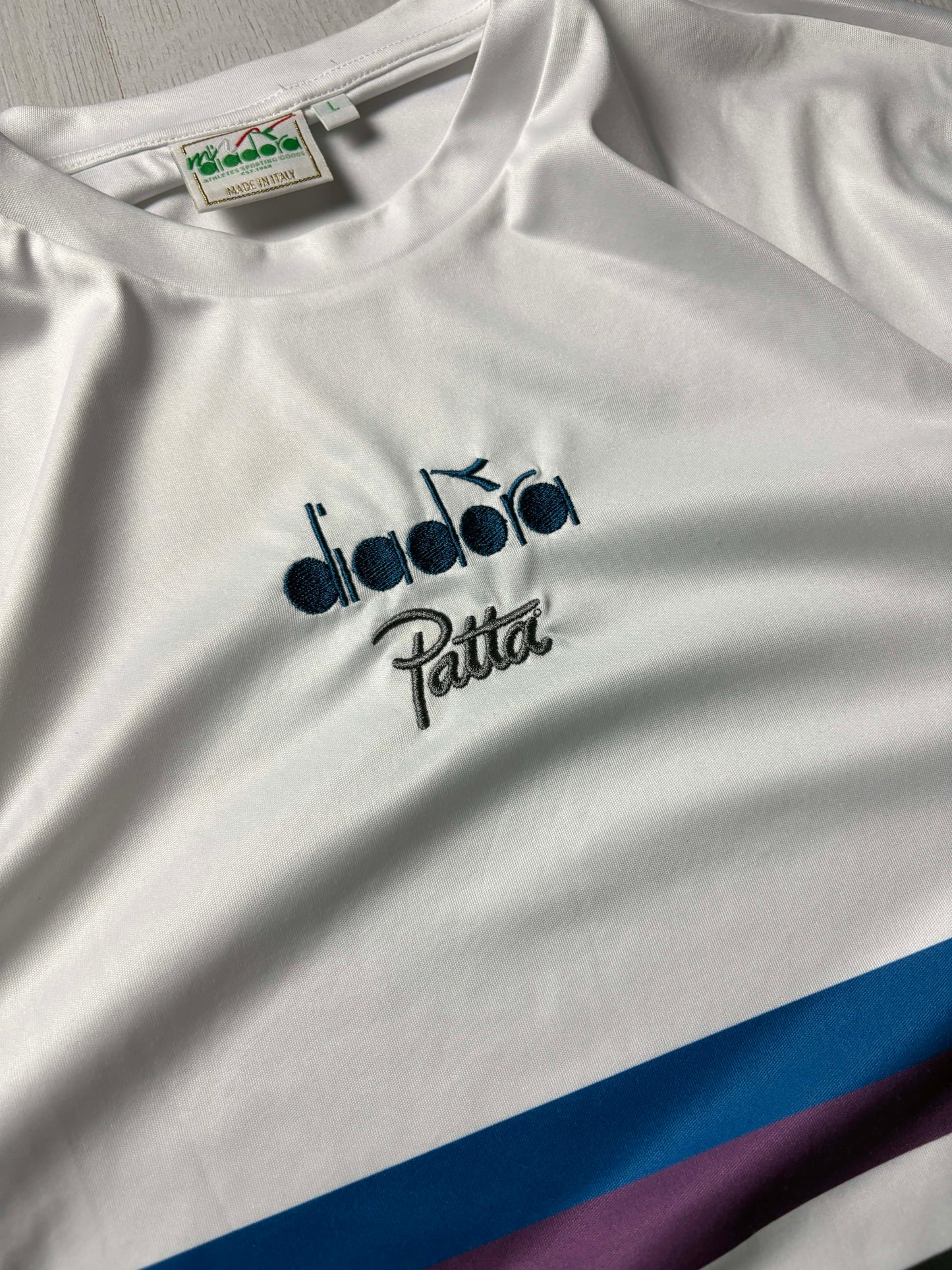 Diadora x Patta Collab T-shirt – Wit - Medium/Large