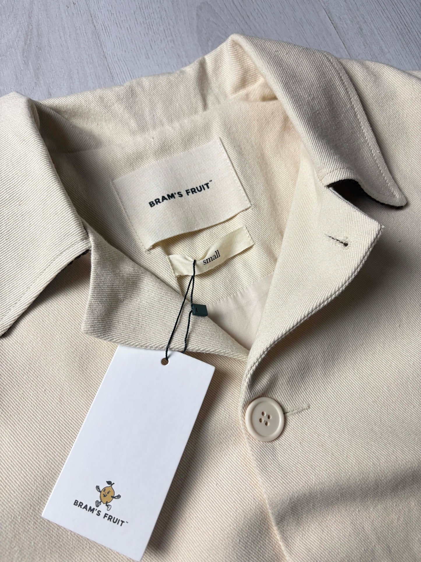 🧥 Brams Fruit Twill Jacket Beige – Small