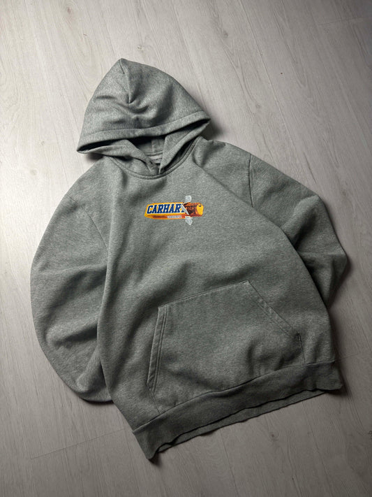 🍫 Carhartt WIP Hoodie “Chocolate Bar” Grijs – Large
