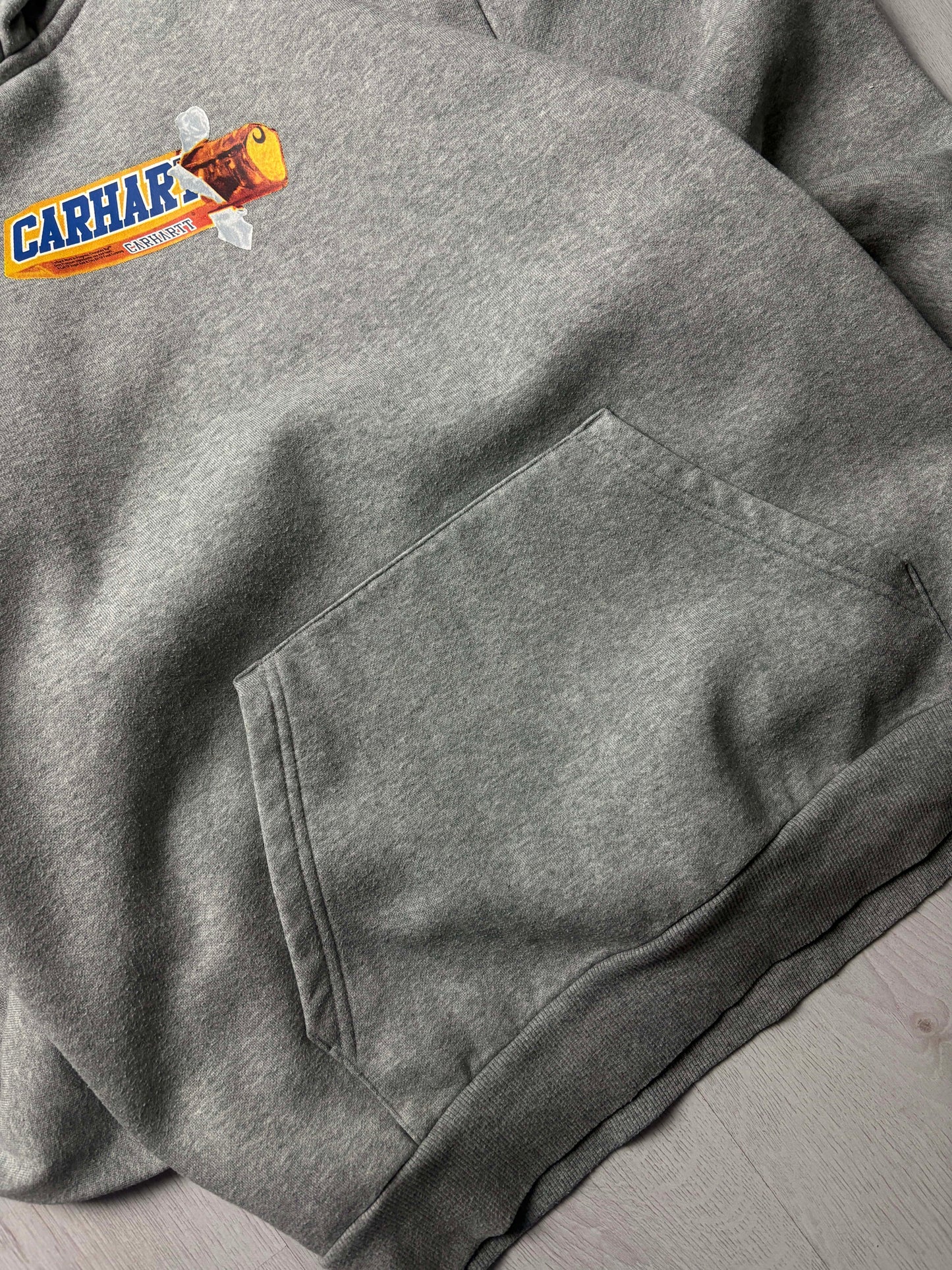 🍫 Carhartt WIP Hoodie “Chocolate Bar” Grijs – Large