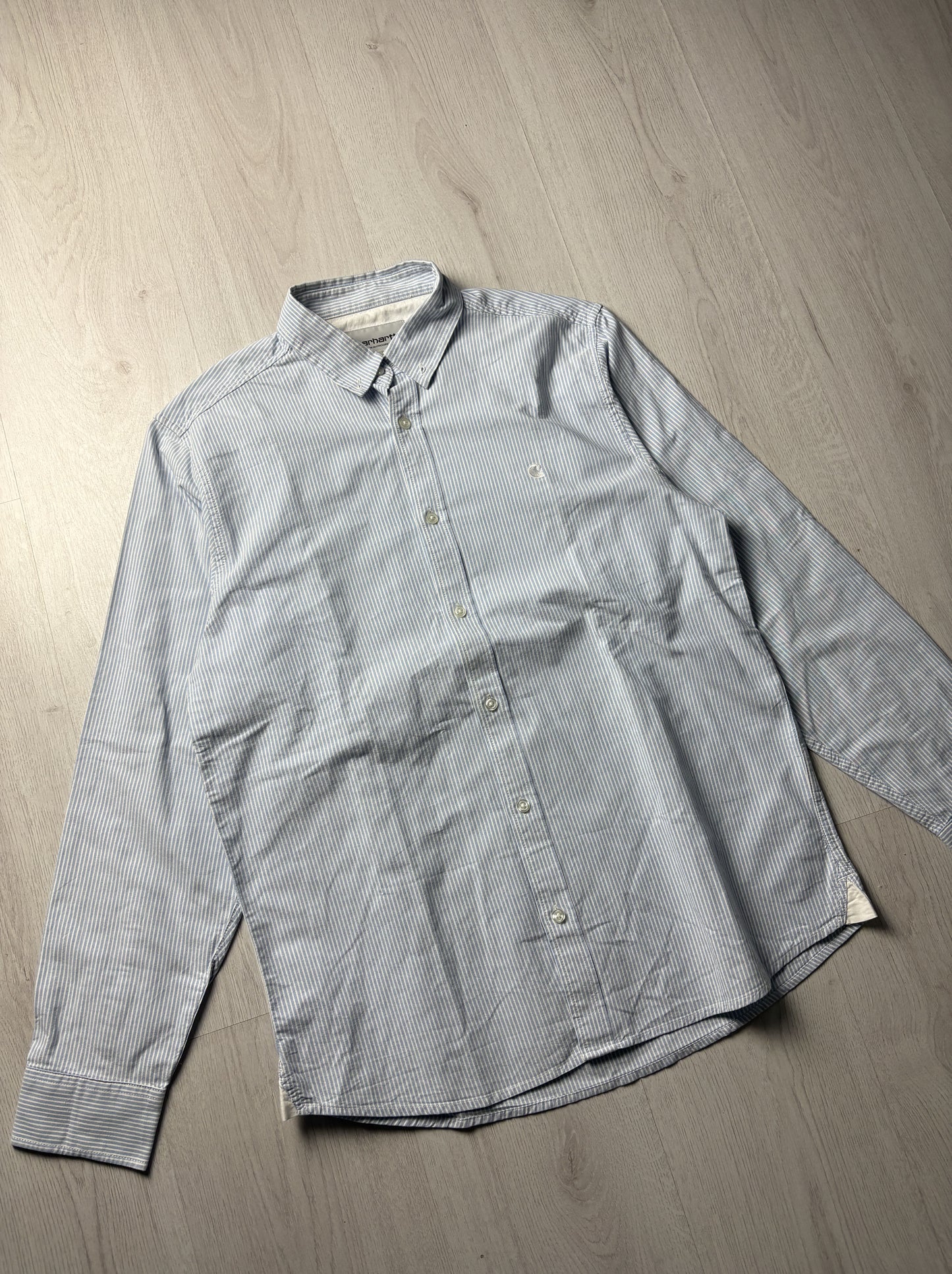 Carhartt Overhemd – Lichtblauw Gestreept – Medium
