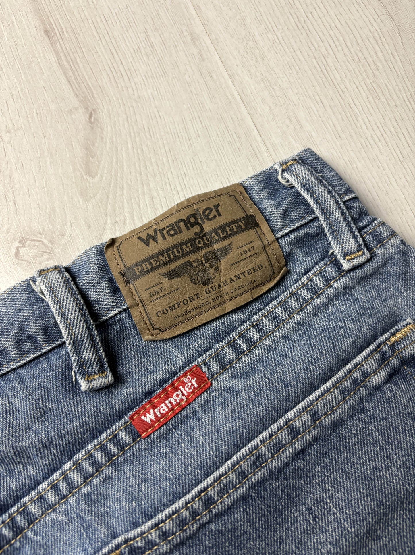 Wrangler Jort – Denim – Relaxed Fit – 38W