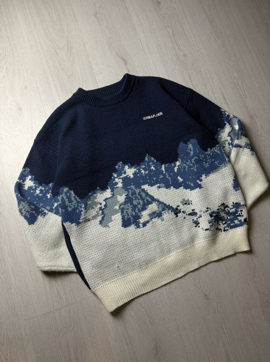 Aelfric Eden Knitted Sweater – Blauw – Medium