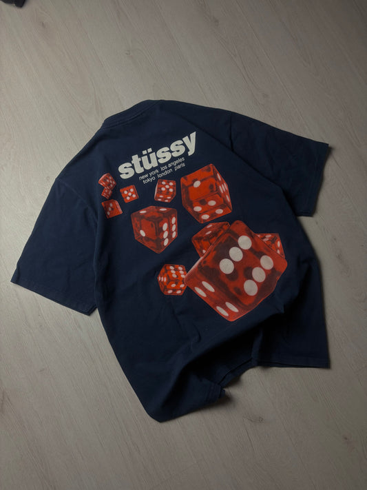 Stüssy T-Shirt - Blauw - Medium