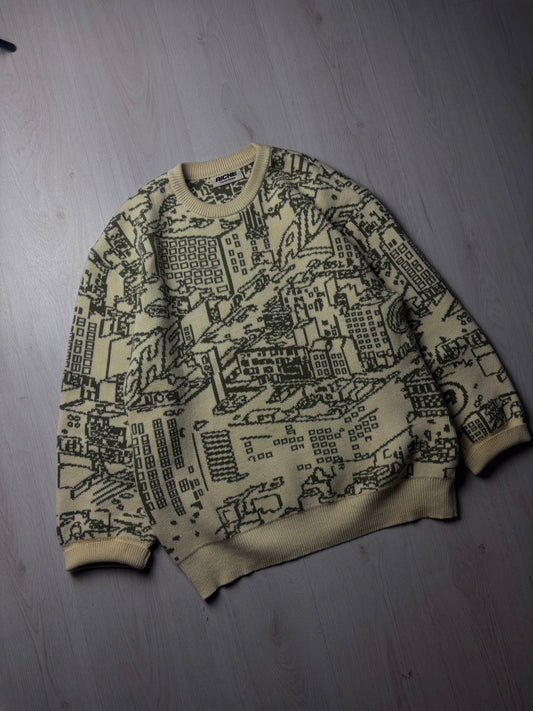 Aiche Sweater - Creme - Small (Oversized)