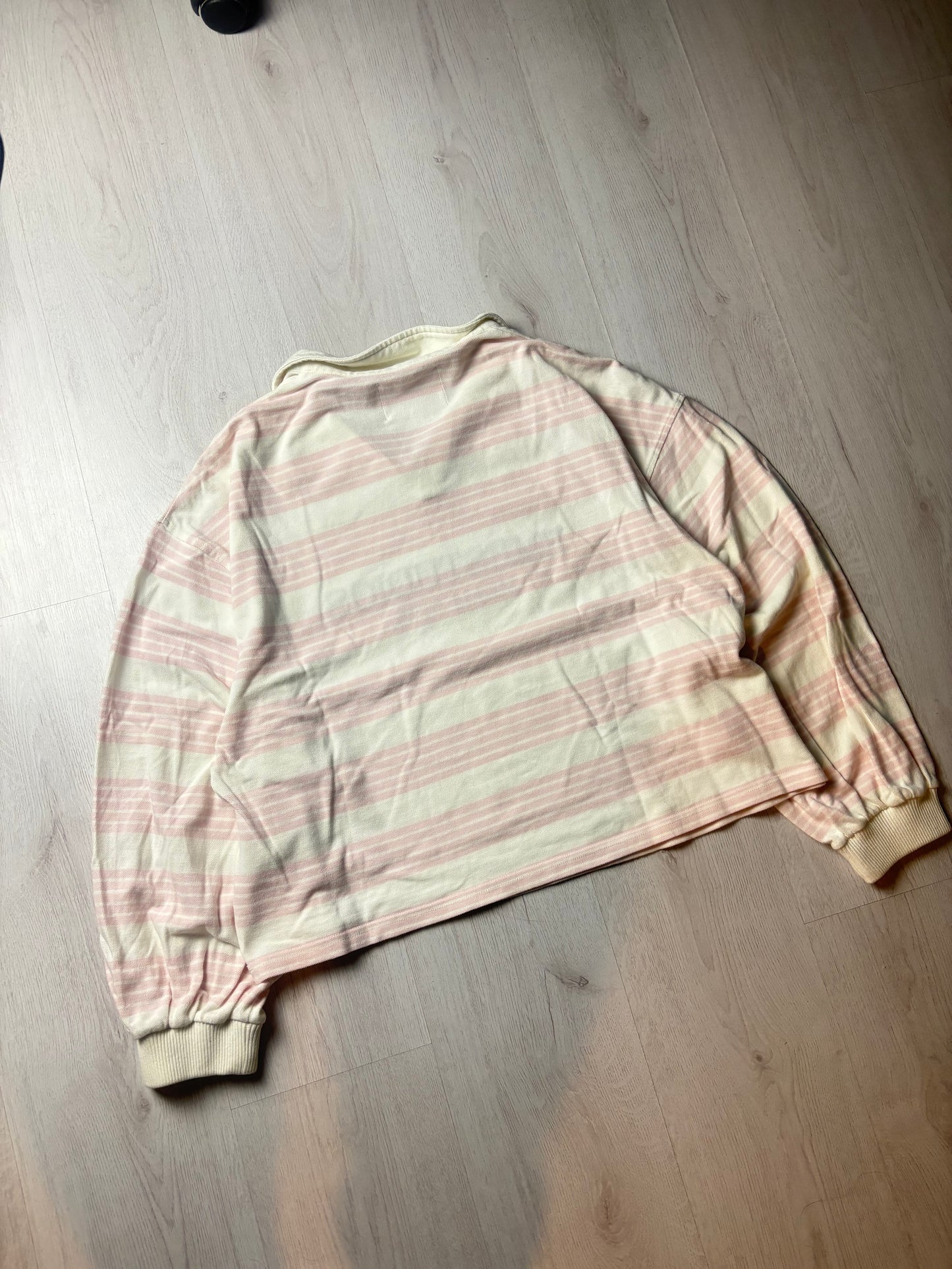 Eme Longsleeve Polo - Wit & Roze - Medium
