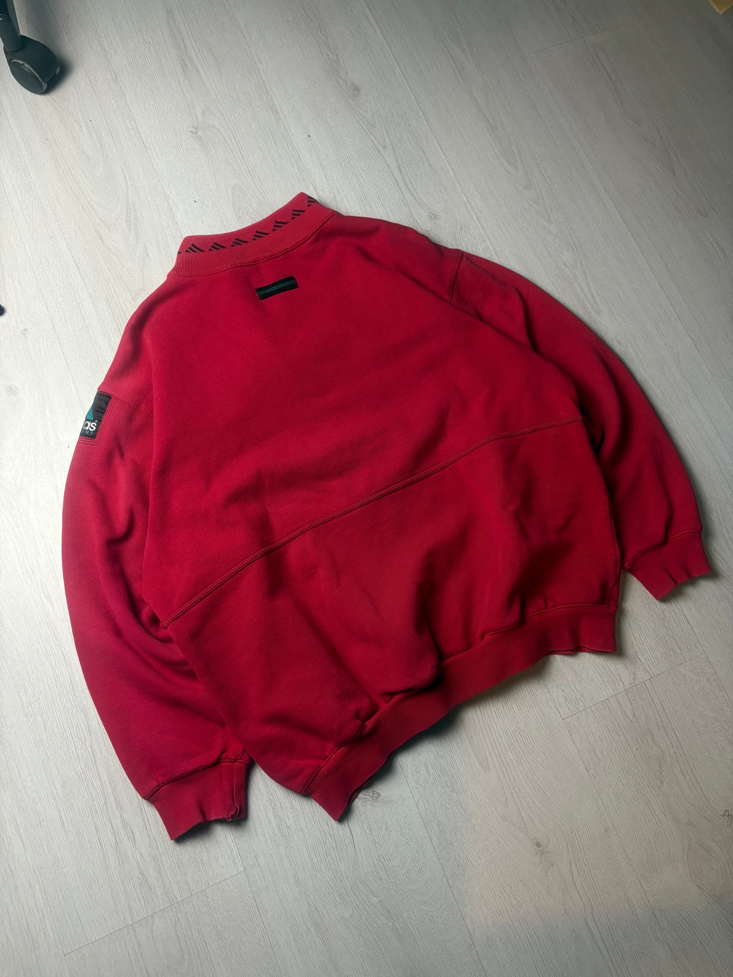 Vintage Adidas Zip - Rood - Medium