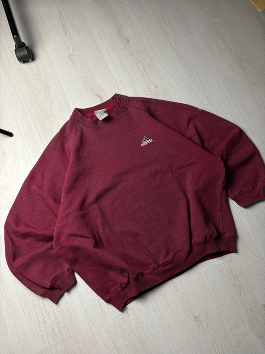 Vintage Adidas Sweater - Rood - Medium