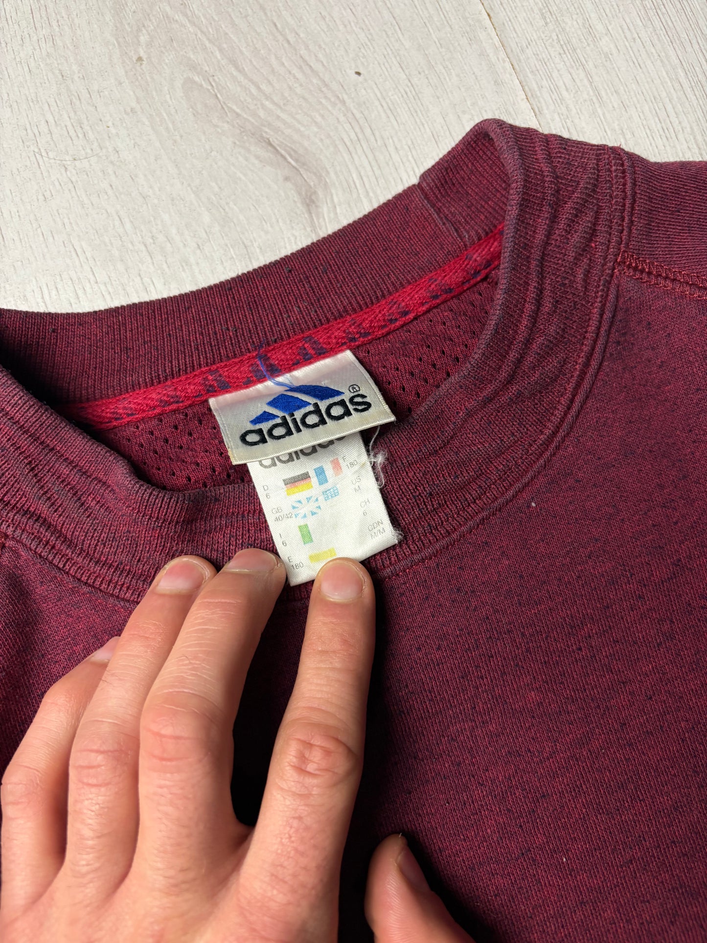 Vintage Adidas Sweater - Rood - Medium